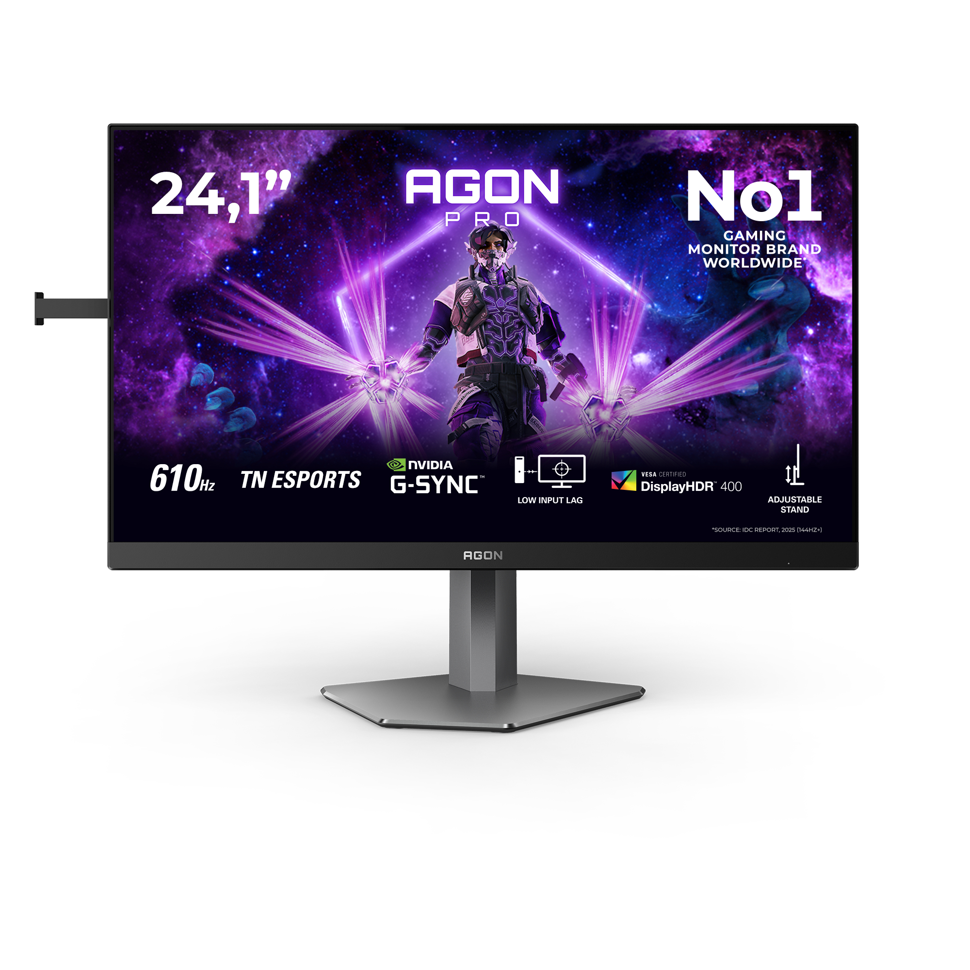 Gaming AGON AG246FK6 24.1 inch FHD TN 0.5 ms 610 Hz HDR G-Sync Compatible "AG246FK6" (timbru verde 7 lei)
