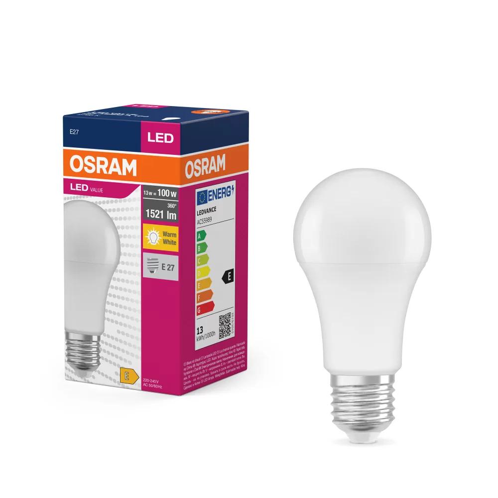 VALUECLA60 8W/840 230VFR E27 FS1 OSRAM "000004099854109799" (timbru verde 0.45 lei)