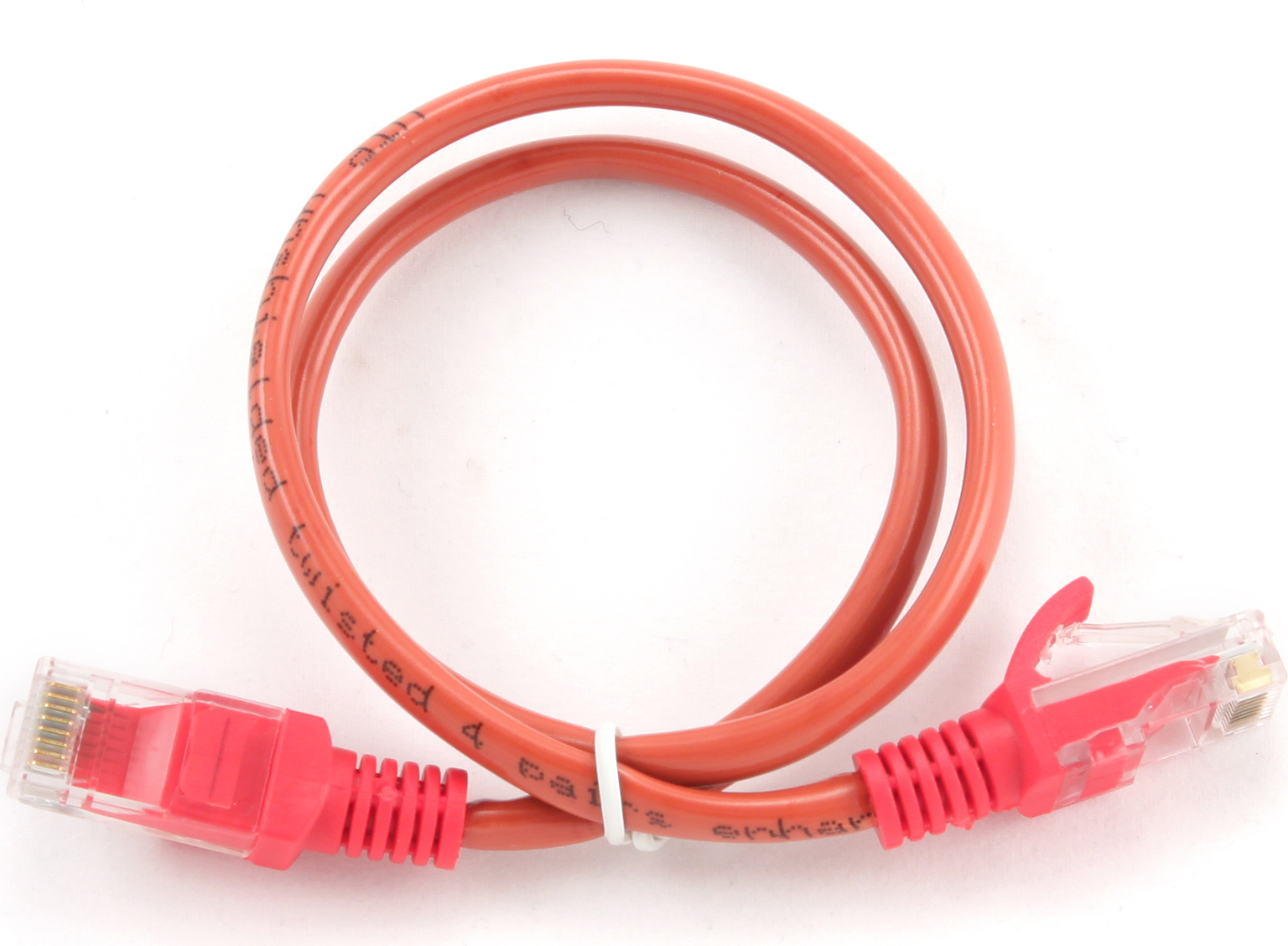 PATCH CORD UTP GEMBIRD Cat5e, cupru-aluminiu, 2 m, rosu, AWG26, "PP12-2M/R" (timbru verde 0.08 lei)