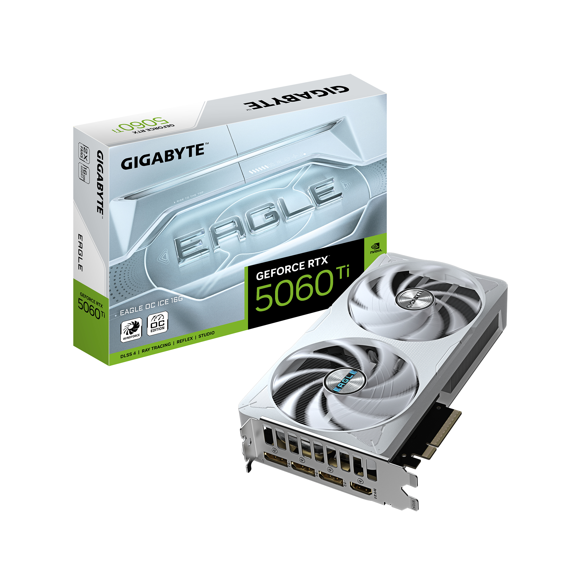 VGA GIGABYTE RTX 5060 TI EAGLE OC 16GB "GV-N506TEAGLEOC ICE-16GD"