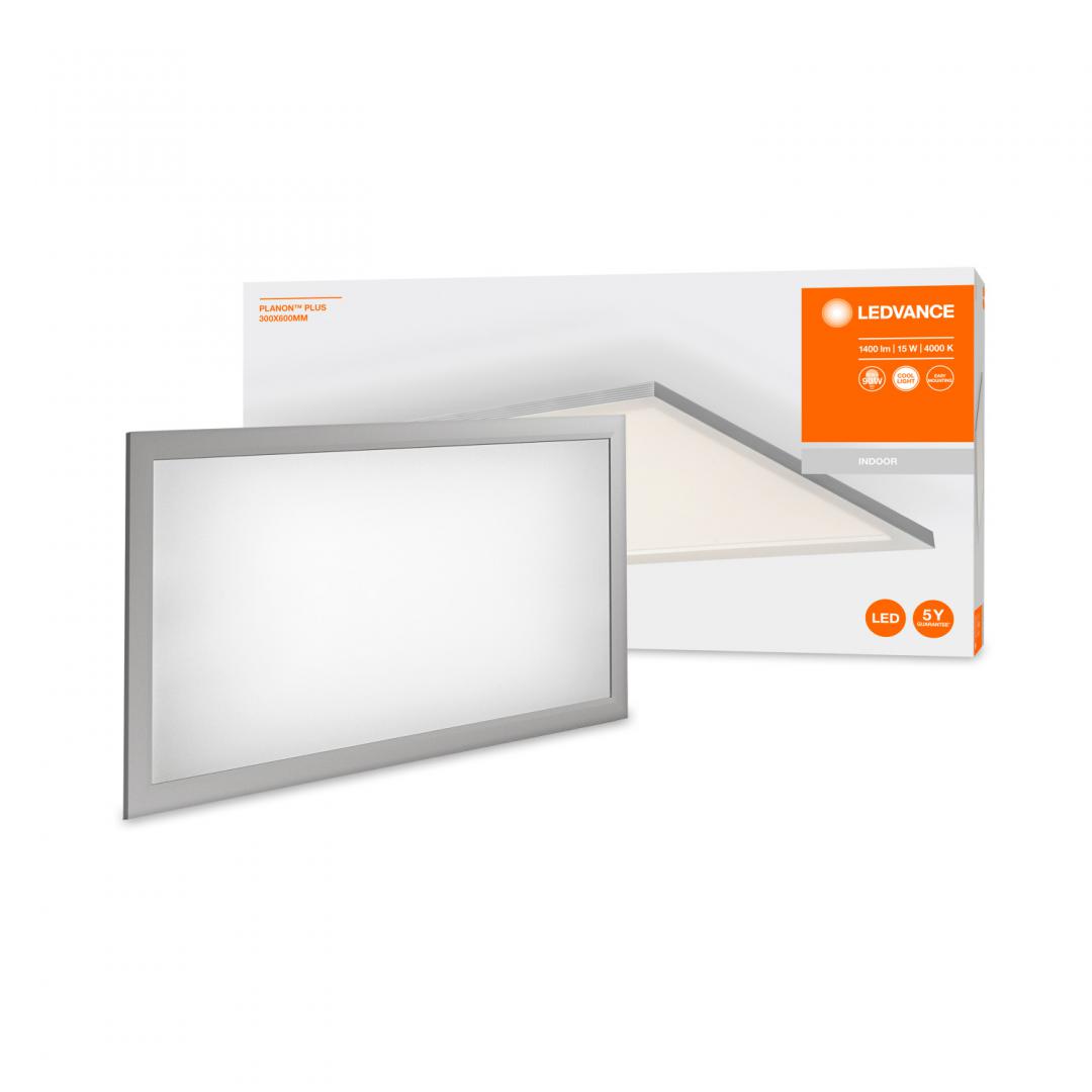 PANOU LED OSRAM, LED, soclu integrat, putere 15 W, tip lumina alb rece, 1500 lumeni, alimentare 220 - 230 V, "000004058075268081" (timbru verde 0.8 lei)