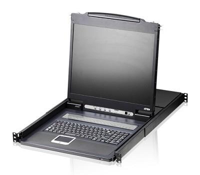 CONSOLA KVM ATEN control 8 PC la 1 consola, conector tip SPHD-15 (M) x 8, "CL1308N-ATA-AG" (timbru verde 2.00 lei)