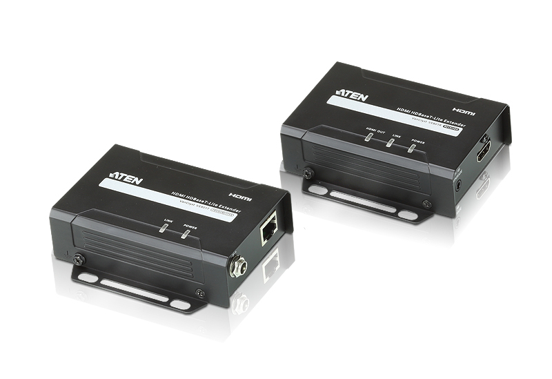 CABLU video ATEN, extender, HDMI (M) | RJ-45 la HDMI (M) | RJ-45, 4K DCI (4096x2160) la 60Hz, "VE801-AT-G" (timbru verde 0.18 lei)