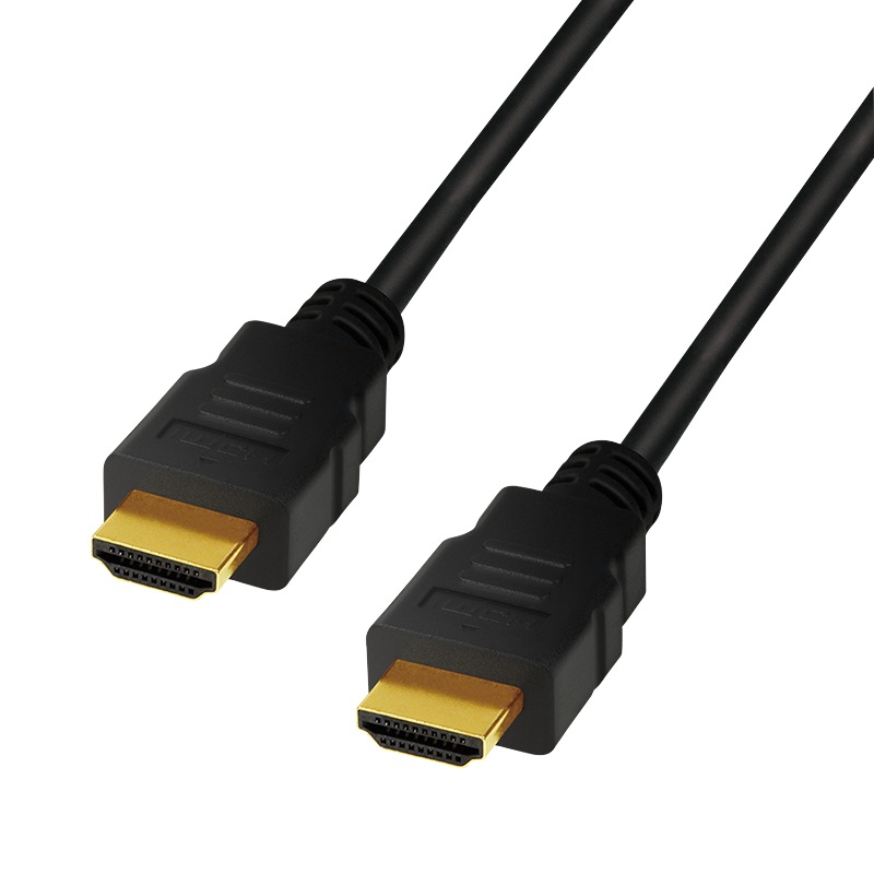 CABLU video LOGILINK, HDMI (T) la HDMI (T), 2m, conectori auriti, rezolutie maxima 8K (7680 x 4320) la 60 Hz, negru, "CH0078" (timbru verde 0.8 lei)