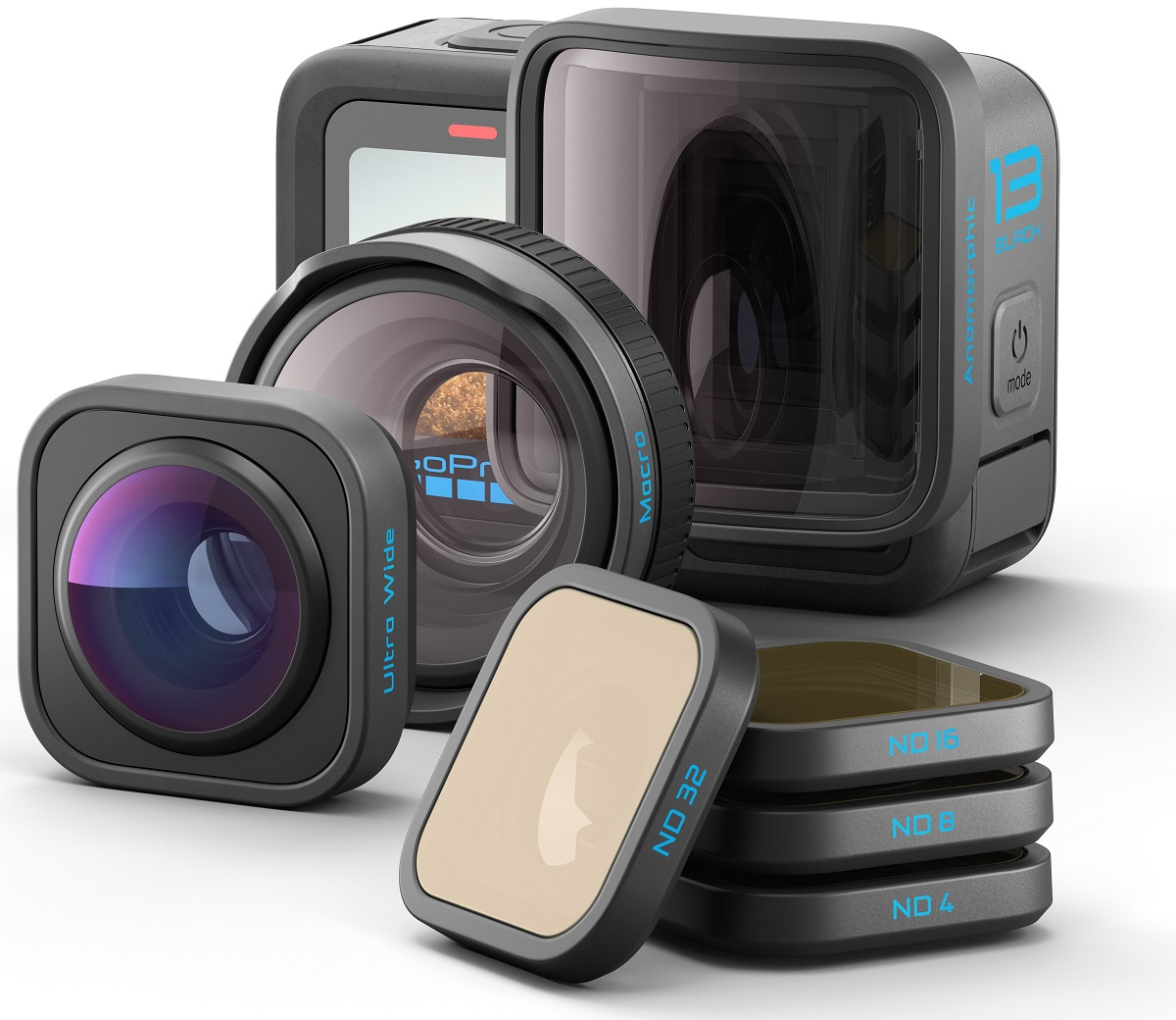 Bundle Camera de actiune H13B + lentileND Filter 4-Pack (ND4, ND8, ND16 + ND32) "CHDRB-132-RW" (timbru verde 1.20 lei)
