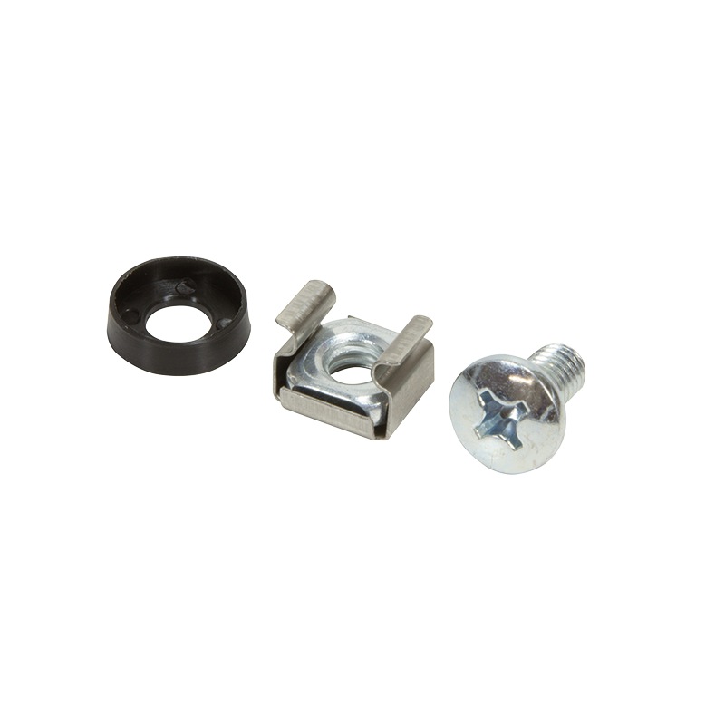 SET montare LOGILINK pentru rack 19", contine 50 piese: suruburi, saibe, piulite, diametru 6mm (M6), otel placat cu zinc si plastic "AC0112"