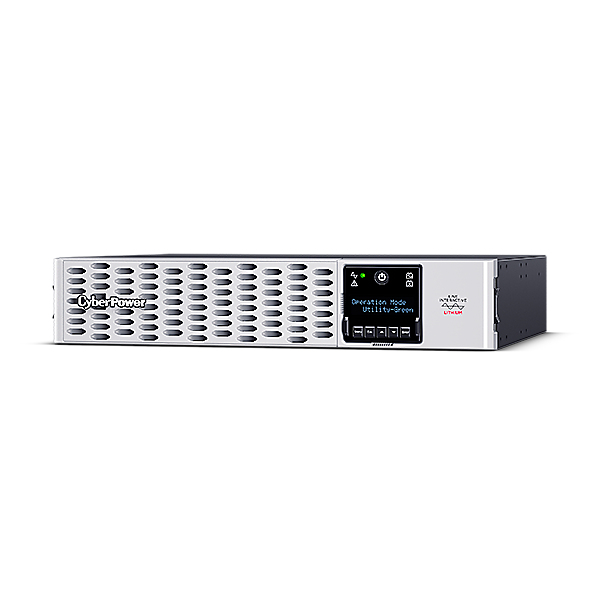 UPS CYBER POWER Line Int. cu sin. pura, cu management, Rack 2U, LCD, 3000VA/3000W, AVR, 8x IEC, baterie Litiu-Ion RB1290X4N, incarcare pana la 4h, USB, RS232, slot SNMP, APFC, EPO, hot-swapp, GreenPower, "PRL3000ERT2UC" (timbru verde 40 lei)