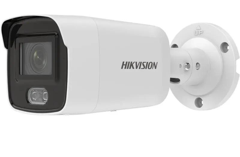 CAMERA IP Hikvision, bullet pt. interior | exterior, dist. IR 40 m, tip lentila fixa 4 mm, 2 Mpx, PoE, slot SD card, "DS-2CD2027G2-L4C" (timbru verde 0.8 lei)