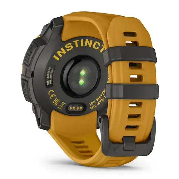 Smartwatch Instinct 3 45 mm, Solar, Sunburst with Sunburst/Grey Band"010-02934-02" - imagine 5