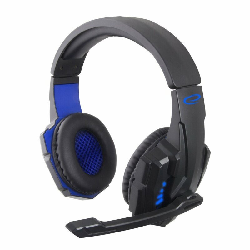 Casti gaming cu microfon Esperanza Avanger EGH450 stereo 2m Negru/Albastru "EGH450" (timbru verde 0.8 lei)
