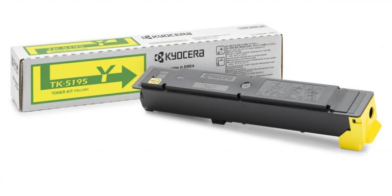 Toner Original Kyocera Yellow, TK-5195Y, pentru TaskAlpha 306|307|308, 7K, (timbru verde 1.2 lei) , "TK-5195Y"