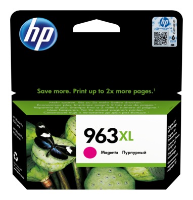 Cartus Cerneala Original HP Magenta, nr.963XL, pentru OfficeJet Pro 9010|9013|9014|9020|9023, 1.6K, (timbru verde 0.15 lei), "3JA28AE"