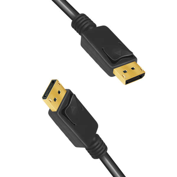 CABLU video LOGILINK, DisplayPort (T) la DisplayPort (T) 1.4, 5m, conectori auriti, rezolutie maxima 8K (7680 x 4320) la 60 Hz, plastic, triplu ecranaj, negru, "CV0139" (timbru verde 0.8 lei)