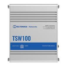 SWITCH Teltonika POE+ "TSW100", 5 x LAN port 10/100/1000 Mbps PoE+, buget PoE 120W "TSW100000000" (timbru verde 0.8 lei)