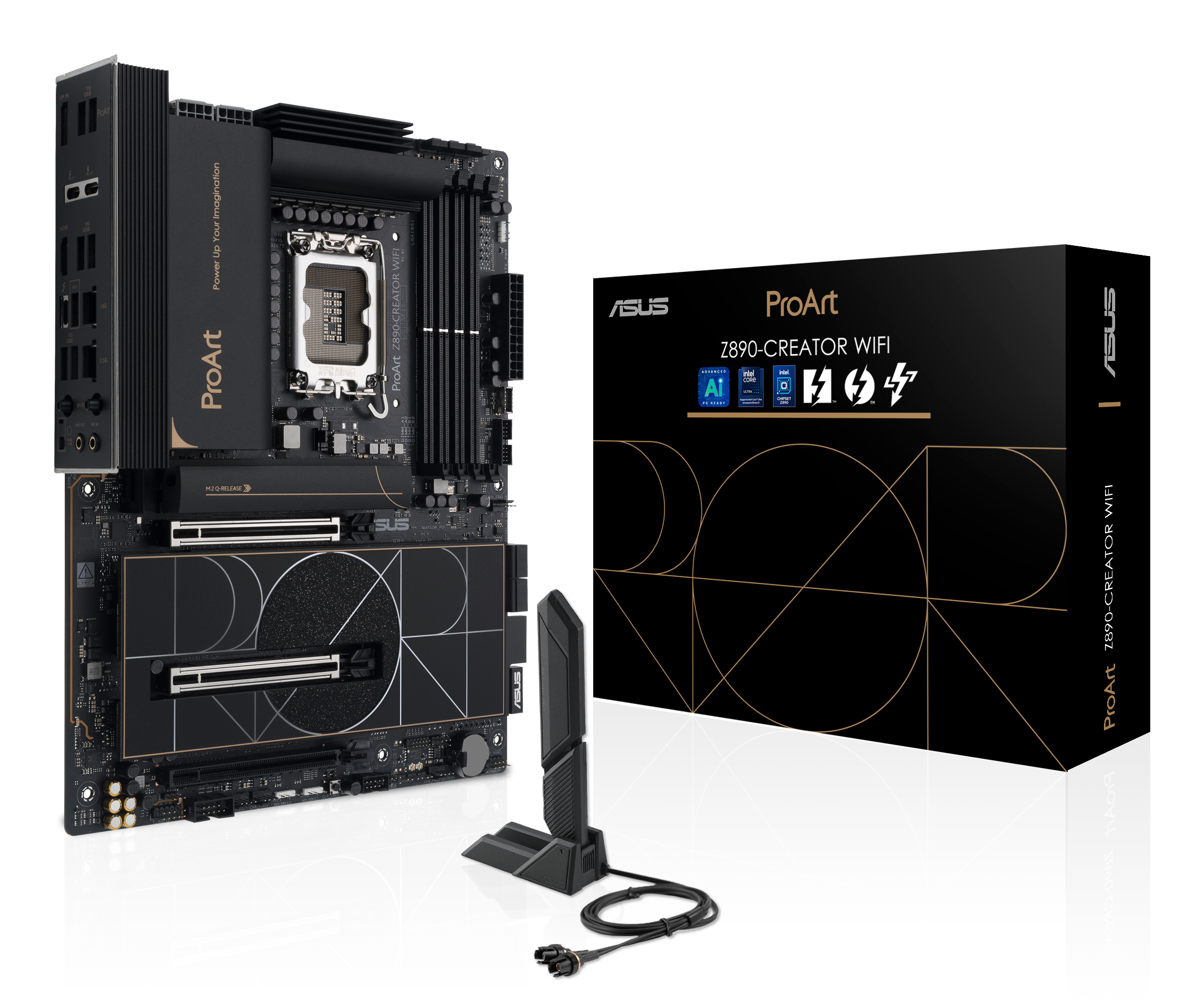 Placa de baza ProArt Z890-Creator WiFi Mainboard Sockel LGA 1851 Intel Z890 ATX DDR5 "90MB1JD0-M0EAY0"