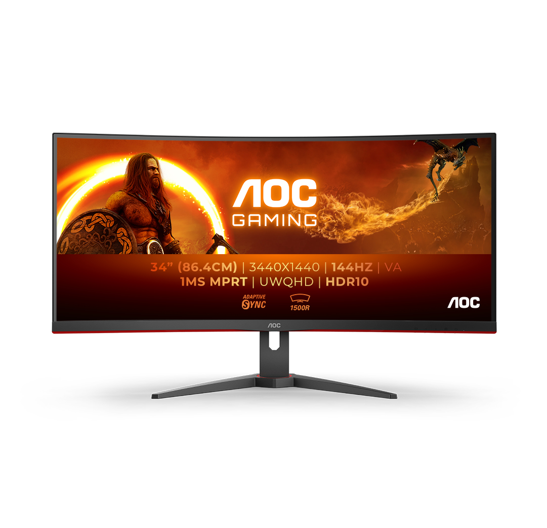Monitor AOC 34" CU34G2XE/BK"CU34G2XE/BK" (timbru verde 7 lei)