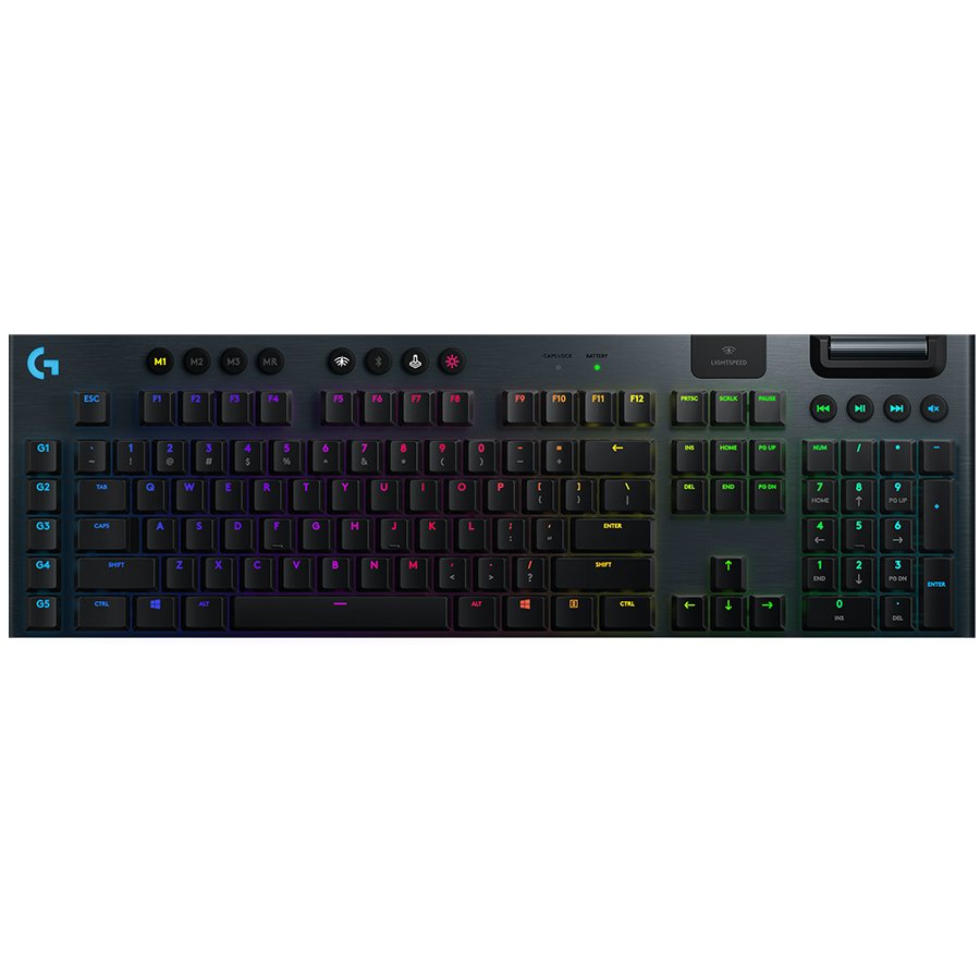 TASTATURI Logitech G915 Wireless RGB Mechanical Gaming Keyboard (Tactile switch) "920-008910" (timbru verde 0.8 lei)