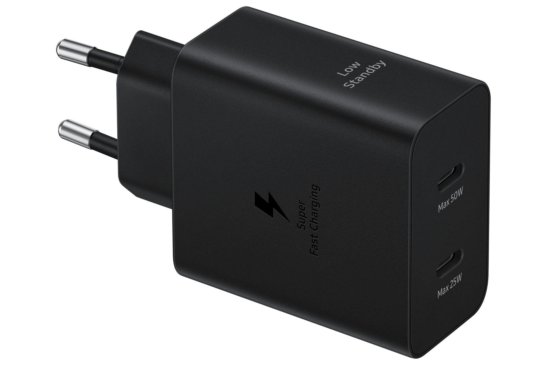 Incarcator de retea EP-T5020XBEGEU 2x USB Type-C + Cablu USB Type-C la USB Type-C Fast Charger 50W Negru "EP-T5020XBEGEU" (timbru verde 0.18 lei)