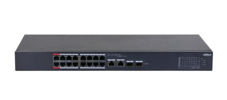 DAHUA 18 PORT MANAGED DESKTOP SWITCH "DH-CS4218-16ET-240" (timbru verde 2 lei)
