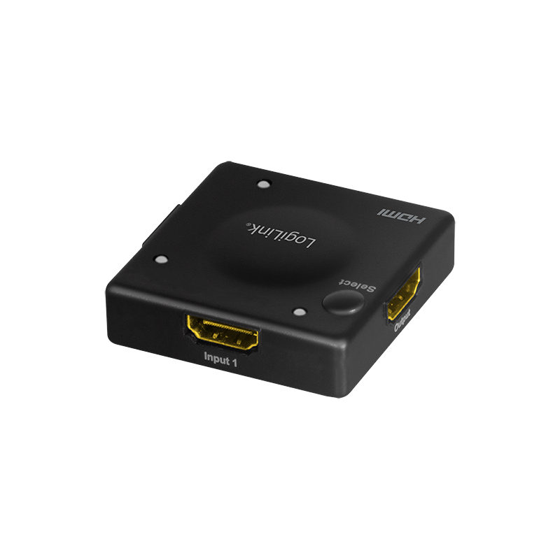 SWITCH video LOGILINK, 3 x 1 port, Input: HDMI (M) x 3, Output: HDMI (M) 1.3 x 1, rezolutie maxima Full HD (1920 x 1080) la 60 Hz, HDCP, audio, negru, "HD0041" (timbru verde 0.18 lei)