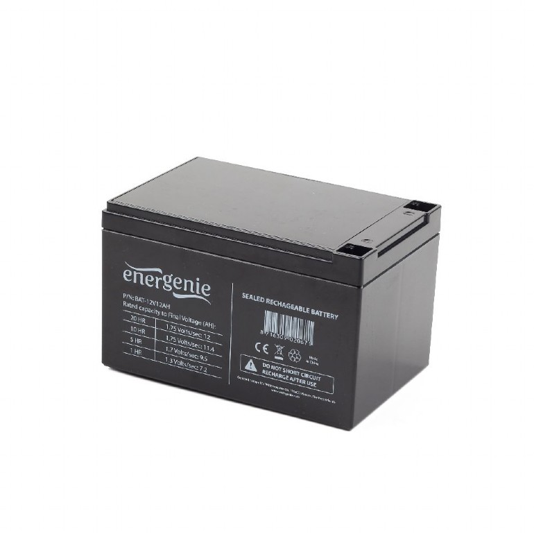 ACUMULATOR UPS GEMBIRD 12V / 12Ah, terminal F2(T2), dimensiune: 95x98x15mm, inaltime+terminal: 101mm, "BAT-12V12AH" (timbru verde 0.5 lei)