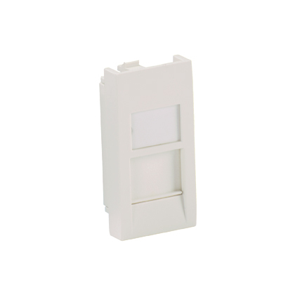 PANDUIT CFA1FSAW-X Mini-Com Flat/Shuttered 22.5x45 Adapter 1 port Arctic White "CFA1FSAW-X"