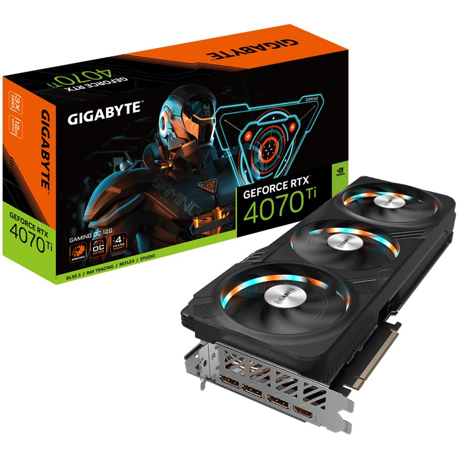 GIGABYTE Video Card NVIDIA GeForce RTX 4070 SUPER GAMING OC 12GB, GDDR6X 12GB/192bit, PCI-E 4.0, 1x HDMI, 3x DP, 1x 12VHPWR, Retail "GV-N407SGAMING OC-12GD"