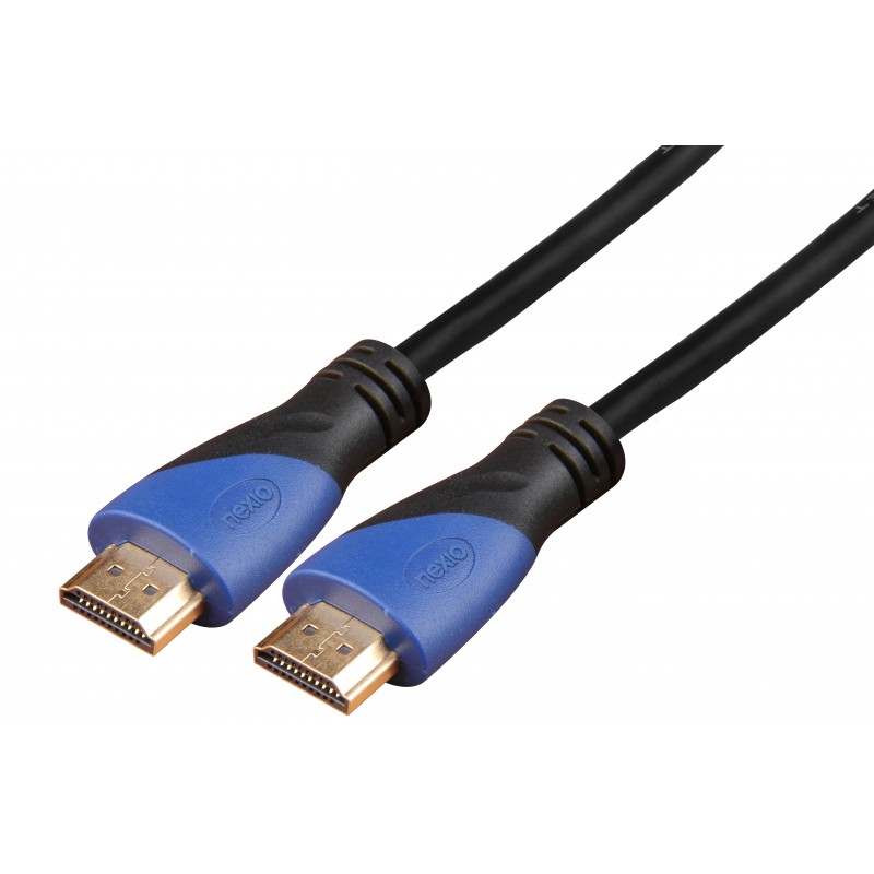 Cablu HDMI, V1.4, tata-tata, 4K@30hz, 1080P, High Speed Ethernet, contacte aurite, 3m, Negru, Nexio "NX-VN-HD04-3M" (timbru verde 0.08 lei)