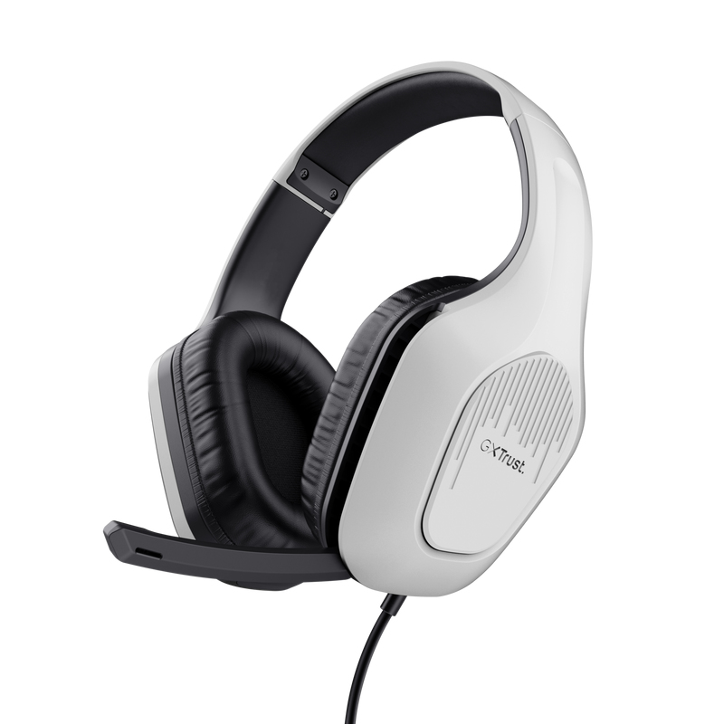 Casti Trust GXT 415PS ZIROX, alb "TR-24993" (timbru verde 0.18 lei)