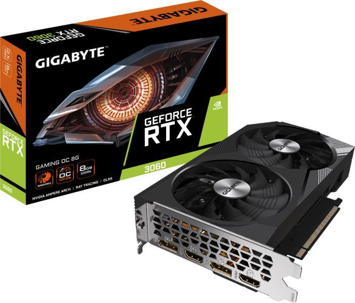 GIGABYTE RTX 3060 GAMING OC 8GB GDDR6 2xHDMI 2xDP "GV-N3060GAMING OC-8GD 2.0"