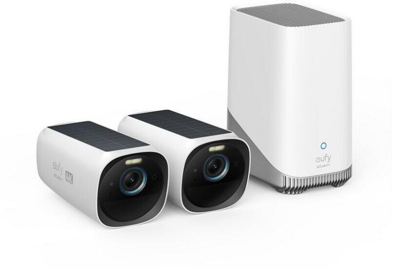 Sistem supraveghere 2+1 Anker "EufyCam 3", bullet, 4K , 7.5m IR, wireless,stocare interna 16GB,panou solar integrat,senzor miscare,audio bidirectional, "T88713W1" (timbru verde 2.4 lei)-0194644075811