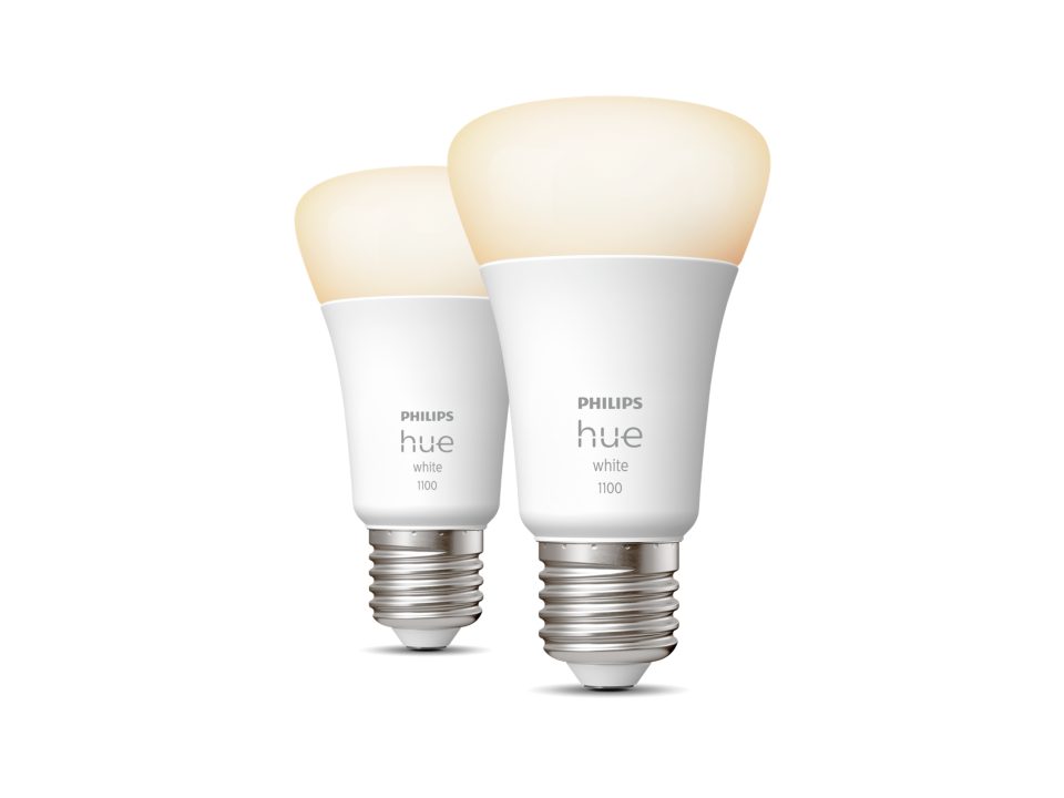 SET 2 becuri smart LED Philips, soclu E27, putere 9.5W, forma clasic, lumina alb calda, alimentare 220 - 240 V, "000008719514289192" (timbru verde 0.9 lei)