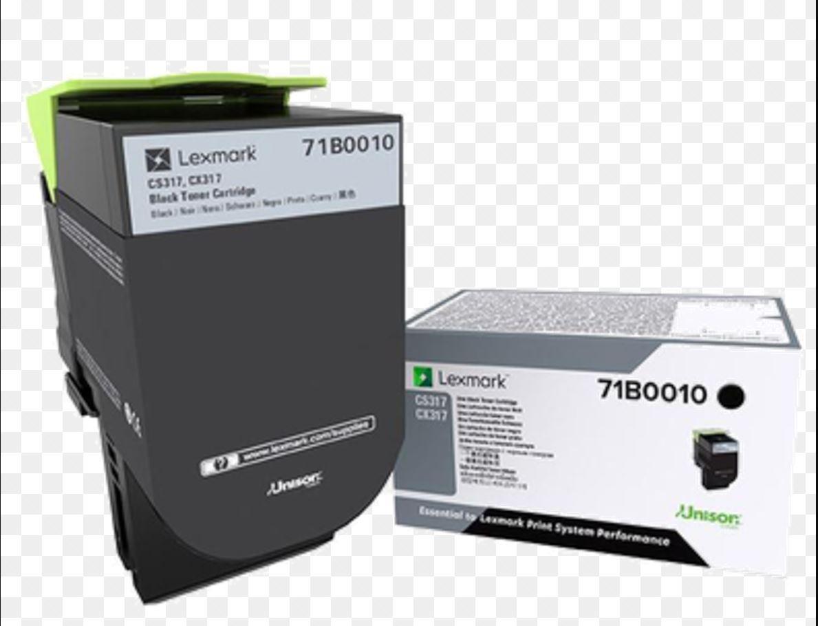 Toner Original Lexmark Black, 71B0010, pentru CX317|CS317, 3K, (timbru verde 1.2 lei) , "71B0010"