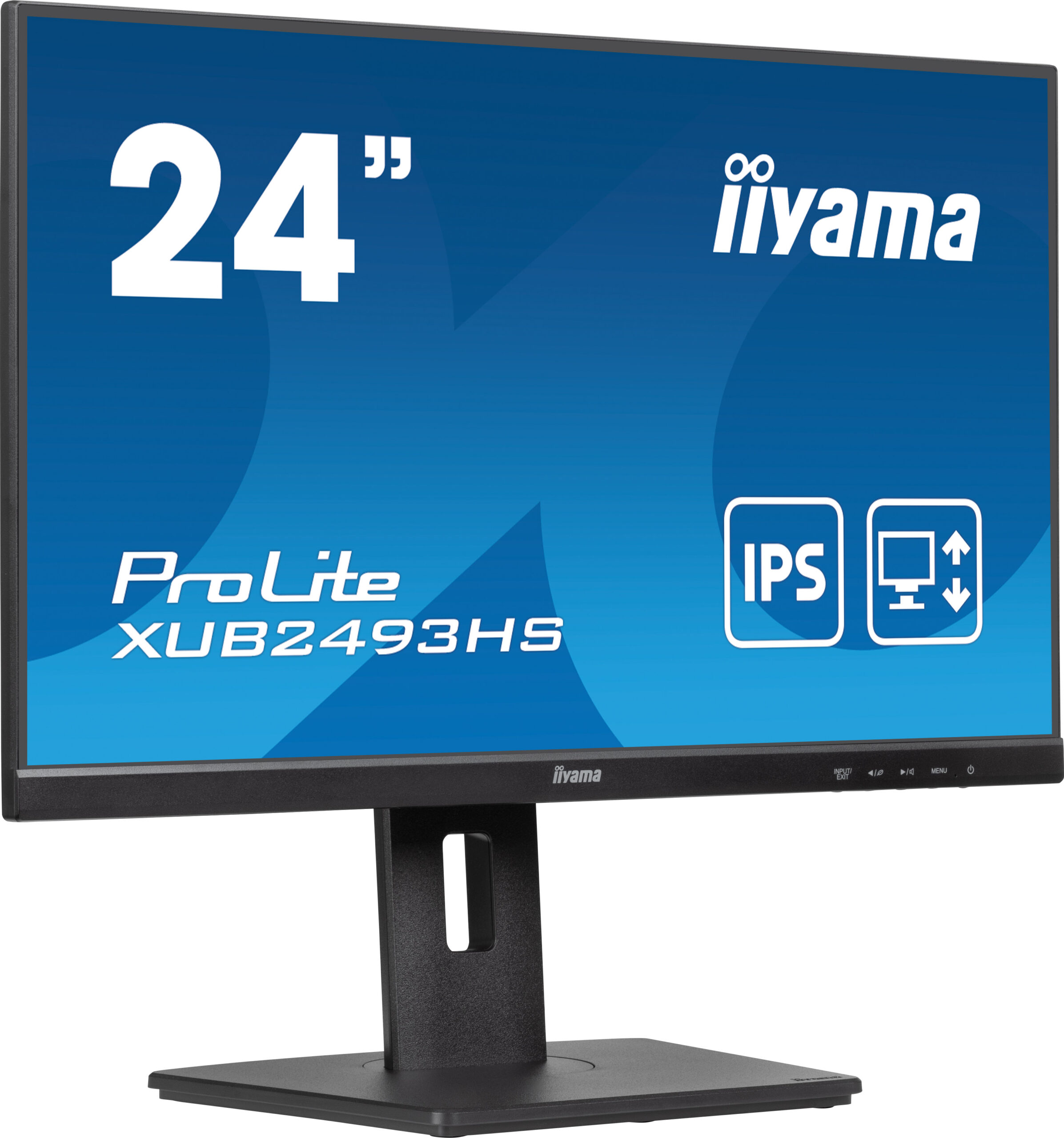 IIYAMA XUB2493HS-B6 24inch ETE IPS-panel 1920x1080 100Hz 250cd/m Speakers HDMI DisplayPort "XUB2493HS-B6" (timbru verde 7 lei)
