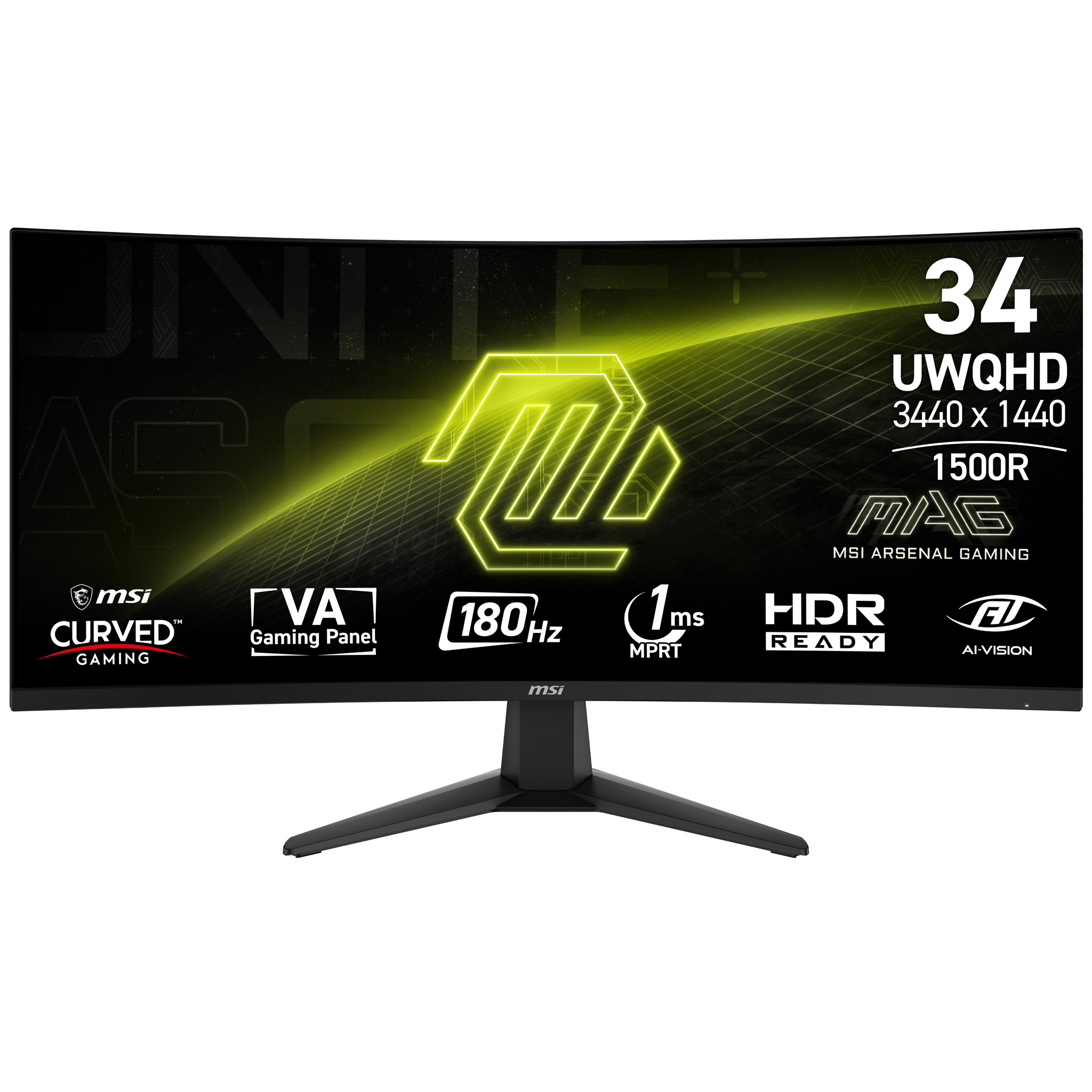 Monitoare LED MSI MAG 346CQ "MAG 346CQ" (timbru verde 7 lei)