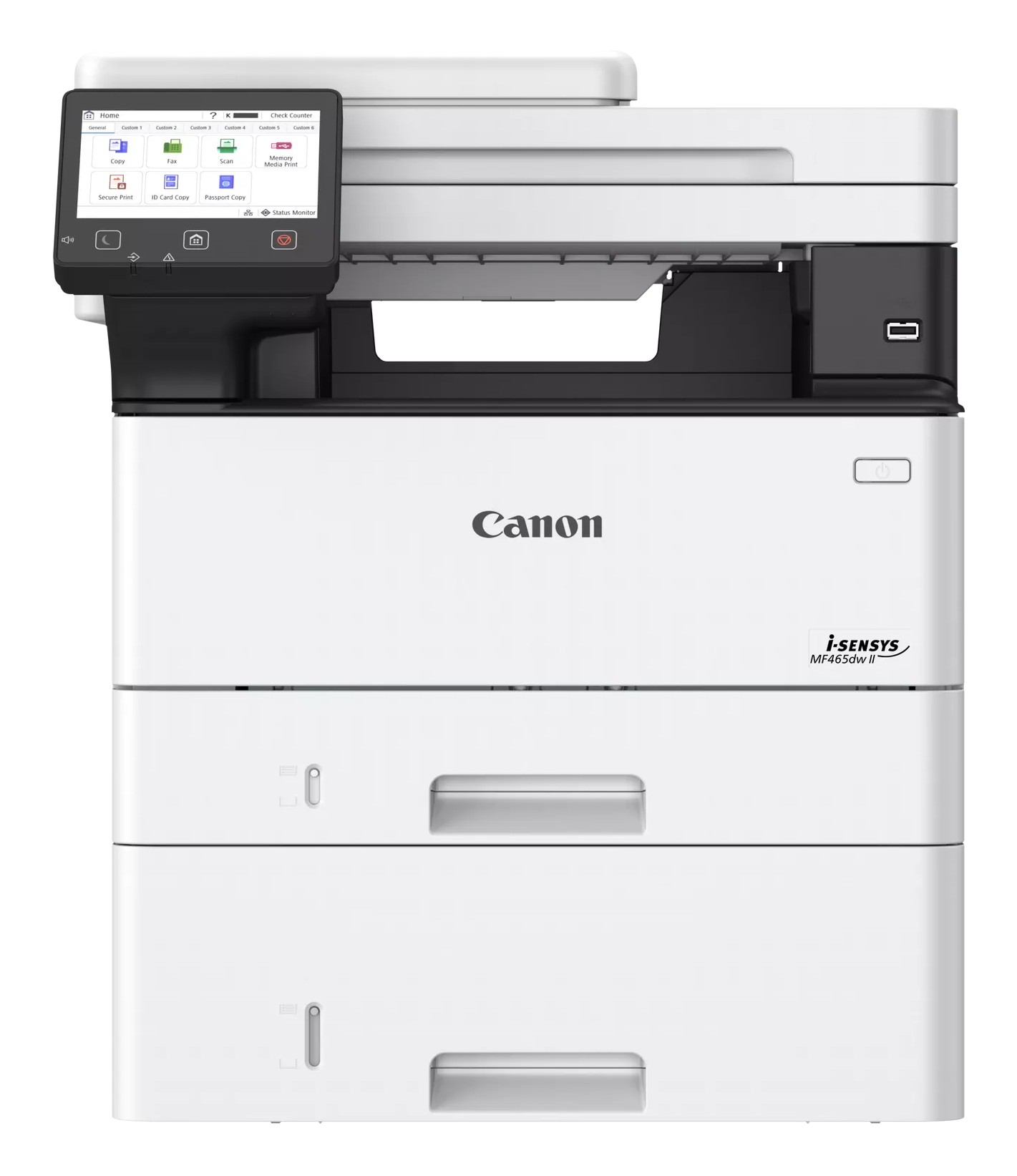 Multifunctional laser Mono Canon MF465DW II, A4, Functii: Impr.|Scan.|Cop.|Fax, Viteza de Printare Monocrom: 40 ppm, Conectiv:USB|Ret|WiFi, Duplex:Da, ADF:DADF(Timbru Verde 23lei) "7188C007AA"