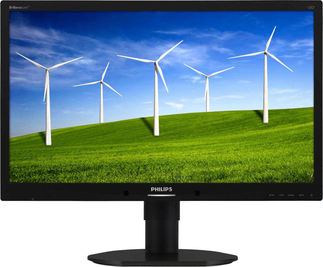 MONITOR PHILIPS 22", home, office, TFT, WSXGA+ (1680 x 1050), Wide, 250 cd/mp, 5 ms, DVI, VGA, DisplayPort, "220B4LPYCB/00" (timbru verde 7 lei)