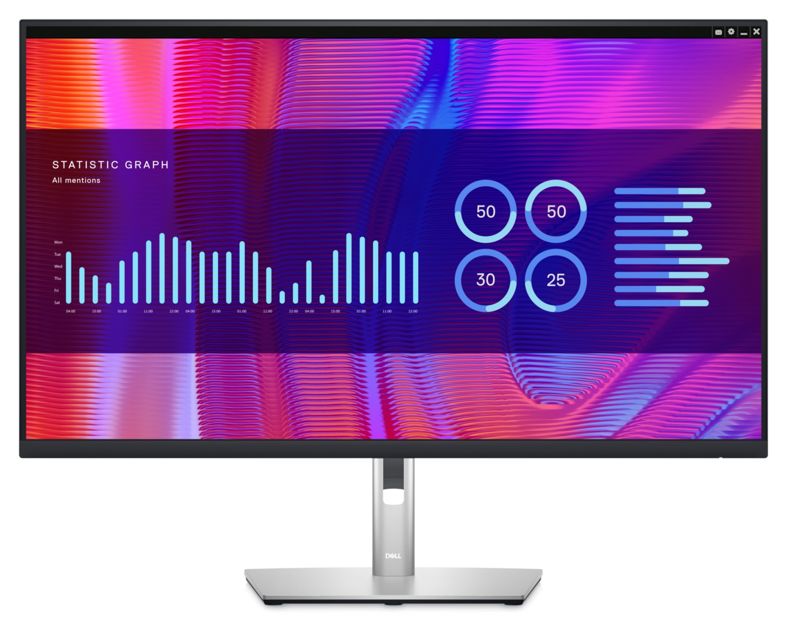 DL MONITOR 32" P3223DE LED QHD 2560x1440, "P3223DE" (timbru verde 7 lei)