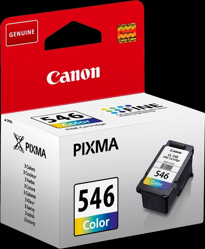 Cartus Cerneala Original Canon Color, CL-546, pentru Pixma IP2850|MG2450|MG2455|MG2550|MG2550S|MG2950|MG3050|MG3051|MG3052|MG3053|MX495 Black|MX495 White|TR4550|TS205|TS305|TS3150|TS315, , (timbru verde 0.15 lei), "BS8289B001AA"