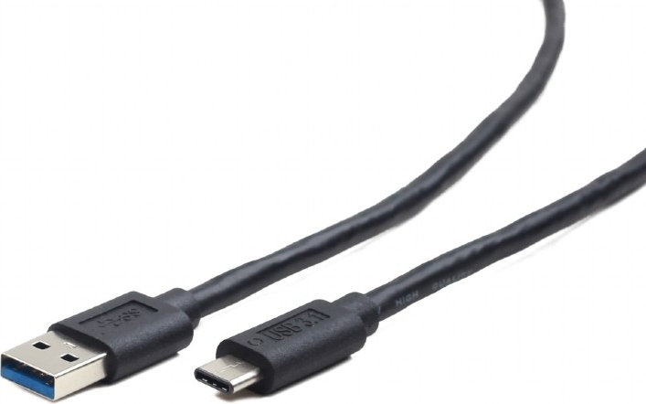 CABLU alimentare si date GEMBIRD, pt. smartphone, USB 3.0 (T) la USB 3.1 Type-C (T), 36W, 1.8m, negru, "CCP-USB3-AMCM-6" (timbru verde 0.08 lei)