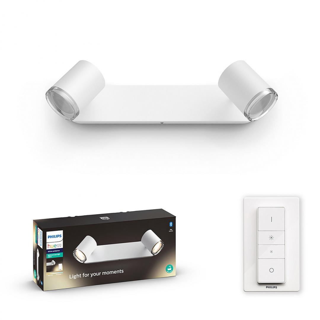 LAMPA smart PHILIPS, LED, soclu GU10, putere 5 W x 2, tip lumina alb, 700 lumeni, alimentare 220 - 230 V, "000008718696175767" (timbru verde 0.8 lei)