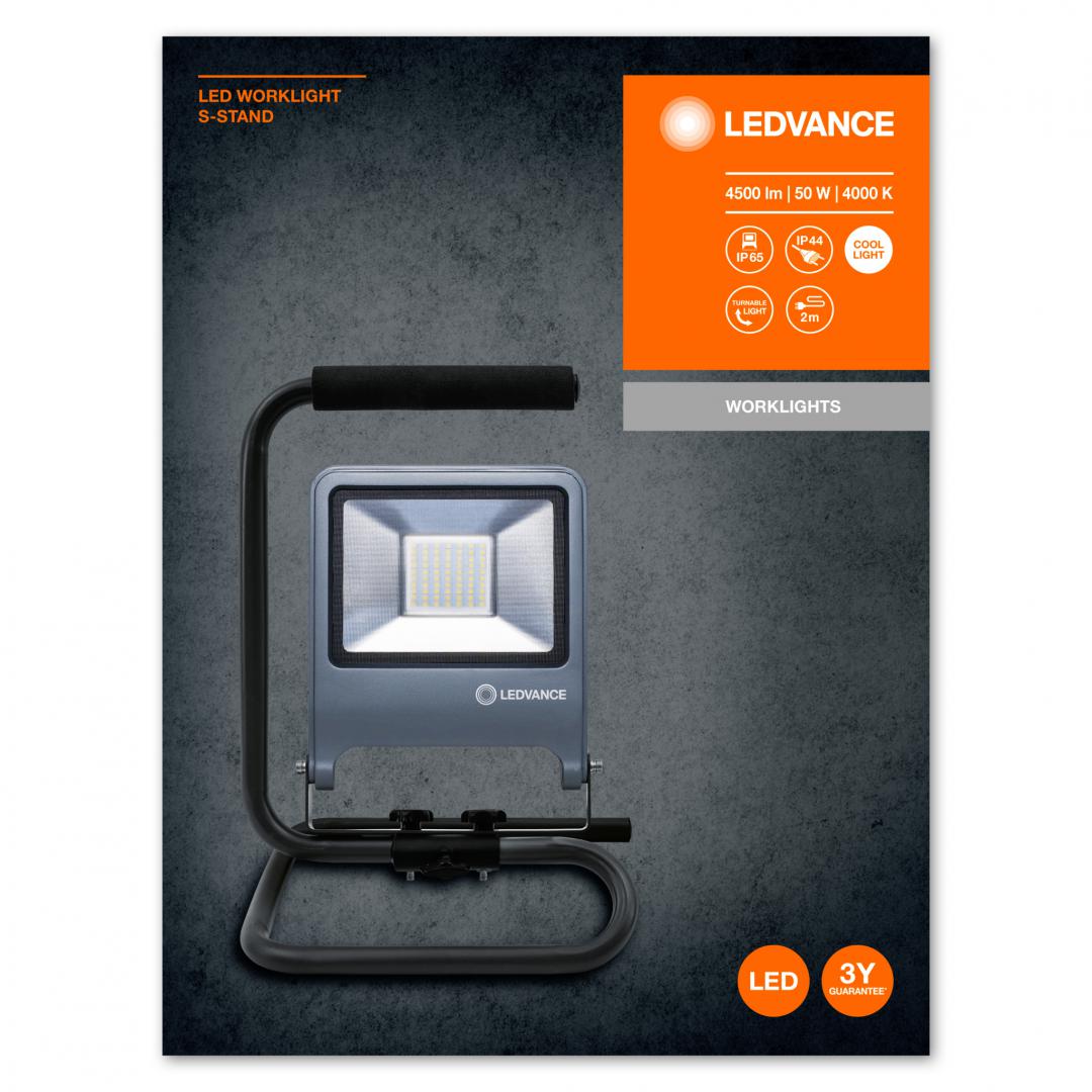 LED WORKLIGHT 50W 840 S-STAND LEDV "000004058075213876" (timbru verde 2.00 lei)