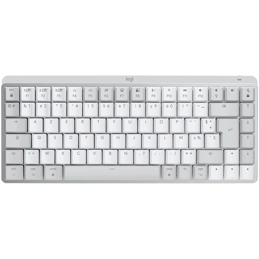 LOGITECH MX Mechanical Mini for Mac Minimalist Wireless Illuminated Keyboard - PALE GREY - US INTL - 2.4GHZ/BT - EMEA - TACTILE "920-010799" (timbru verde 0.8 lei)