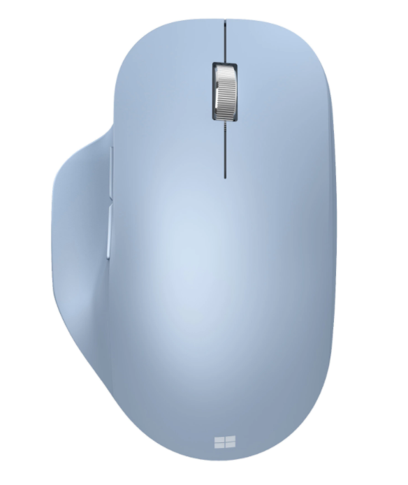 MOUSE MICROSOFT, "Ergo", PC sau NB, wireless, Bluetooth | 2.4GHz, optic, , butoane/scroll 4/1, ergonomic, albastru, "222-00056" (timbru verde 0.18 lei)