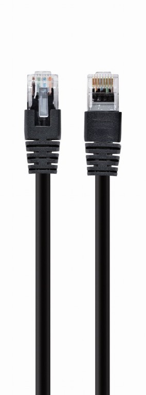 PATCH CORD UTP GEMBIRD Cat5e, cupru-aluminiu, 10 m,negru, AWG26, "PP12-10M/BK" - (timbru verde 0.18 lei)
