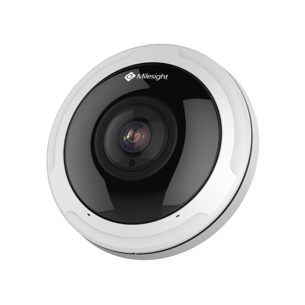CAMERA IP Milesight, fisheye pt. interior | exterior, dist. IR 15 m, tip lentila fixa 1.98 mm, nespecificat, da, PoE, slot SD card, "MS-C9674-PA" (timbru verde 0.8 lei)