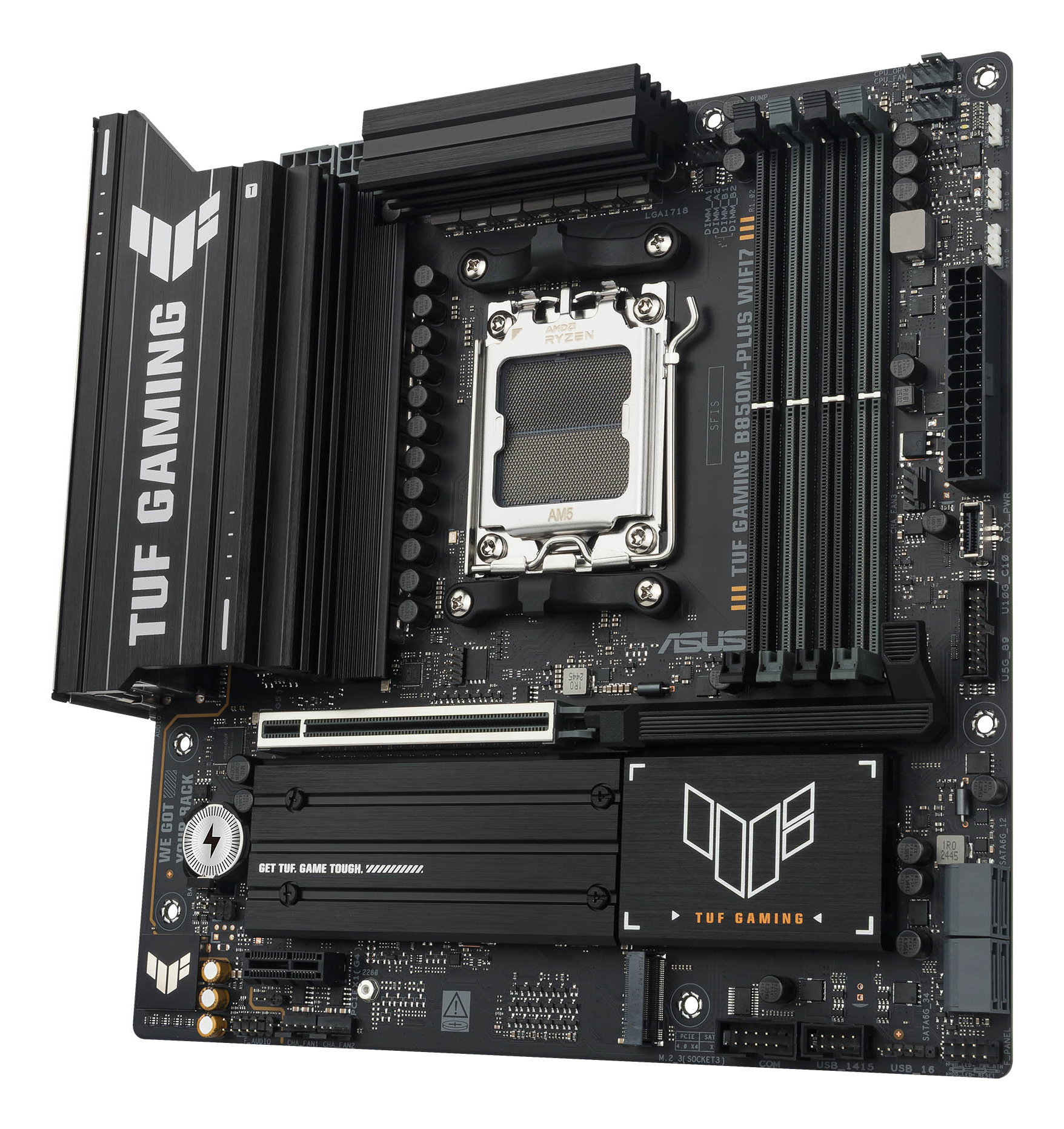 Placa de baza ASUS TUF GAMING B850M-PLUS WIFI7, AMD B850, AM5, DDR5, mATX "90MB1MU0-M0EAY0" - imagine 3