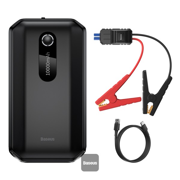 STARTER auto Baseus Super Energy Air pentru pornire baterie auto 10000mAh, 1000A, USB, negru "C00245501113-00" (timbru verde 0.8 lei) - 6932172652524