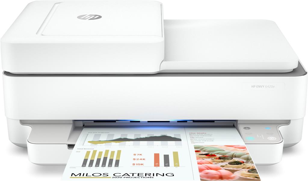Multifunctional inkjet Color HP ENVY 6420E, A4, Functii:Impr|Scan|Cop,Viteza Print Mono:10ppm,Viteza Print color:7ppm,Conectiv:USB|WiFi,Duplex:Da,ADF:Nu(Timbru Verde 11lei) "223R4B"