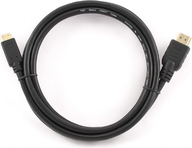 CABLU video GEMBIRD, adaptor HDMI (T) la Mini-HDMI (Type C)(T), 1.8m, rezolutie maxima 4K DCI (4096 x 2160) la 60 Hz, negru, "CC-HDMI4C-6" (timbru verde 0.18 lei)